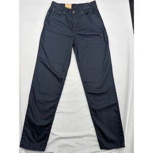 Levis High-Waisted Mom Jeans Black High Rise Tapered Leg Cotton Hemp Blend 28/30